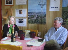 Ross Duke family and Mr. Alan Carter - tasting - champagne